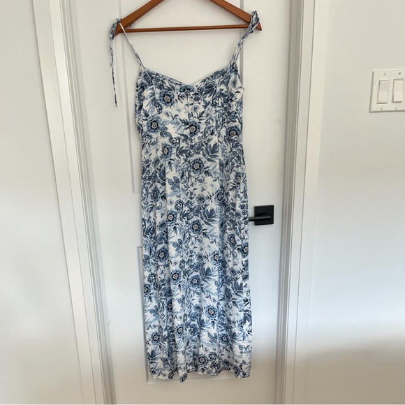 Park & Fifth Blue Floral Midi Dress - Picture 3 of 8